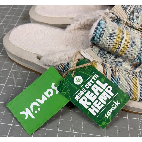 Sanuk Womens Hemp Soft Top Trail Chill Slip-On Shoes Sz. 7 - Picture 5 of 7